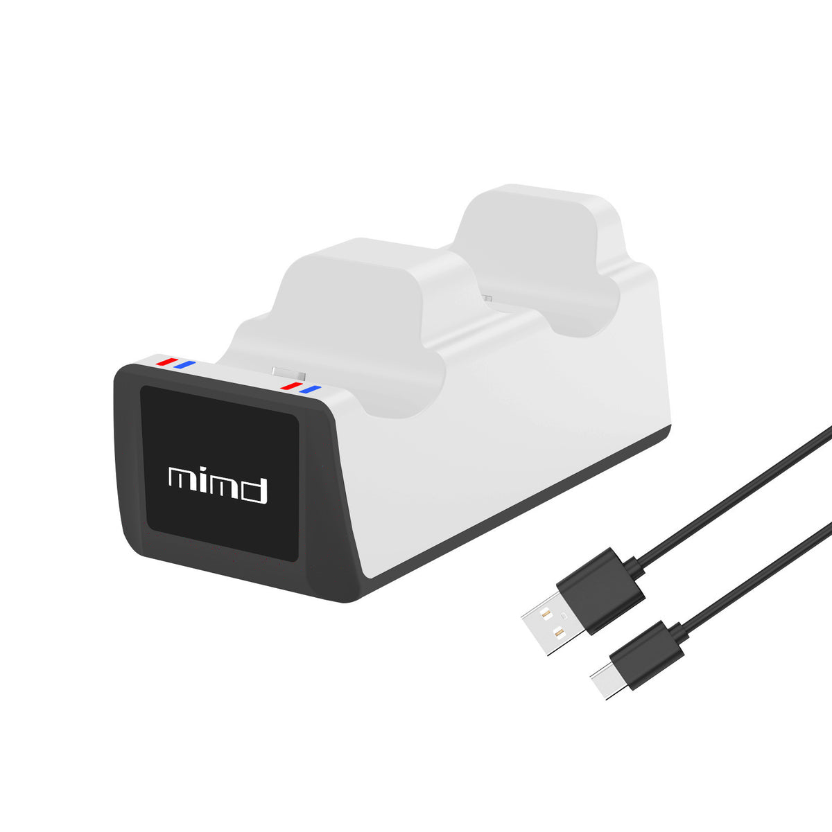 Cargador Dual para Mandos PS5 – Base de Carga Rápida con Indicador LED | Dock Station para Controladores Inalámbricos