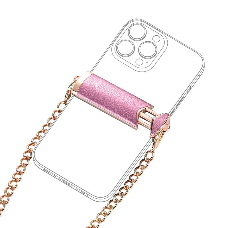 Correa Cruzada Universal para Móvil con Cadena – Clip Trasero Desmontable, Ajustable y Elegante