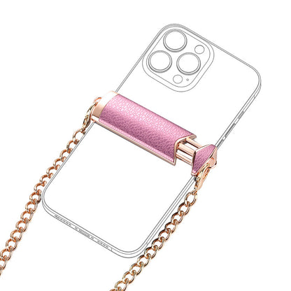 Correa Cruzada Universal para Móvil con Cadena – Clip Trasero Desmontable, Ajustable y Elegante