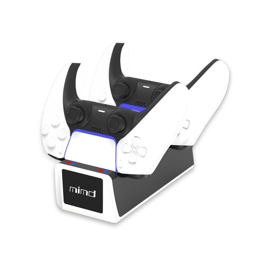 Cargador Dual para Mandos PS5 – Base de Carga Rápida con Indicador LED | Dock Station para Controladores Inalámbricos