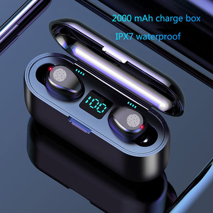 Auricular Bluetooth Mono con Pantalla LED – Manos Libres, Control por Voz y Batería 2000mAh