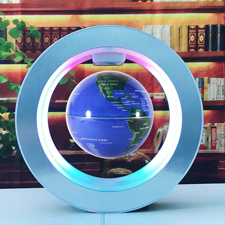 Globo Terráqueo Flotante LED con Levitación Magnética | Lámpara Decorativa Anti-Gravedad para Oficina y Hogar