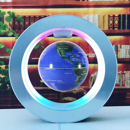 Globo Terráqueo Flotante LED con Levitación Magnética | Lámpara Decorativa Anti-Gravedad para Oficina y Hogar