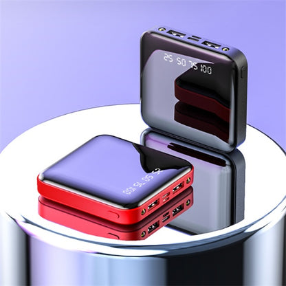 Mini Power Bank 20.000mAh con Pantalla Espejo Digital | Cargador Portátil Compacto Multi-Salida USB