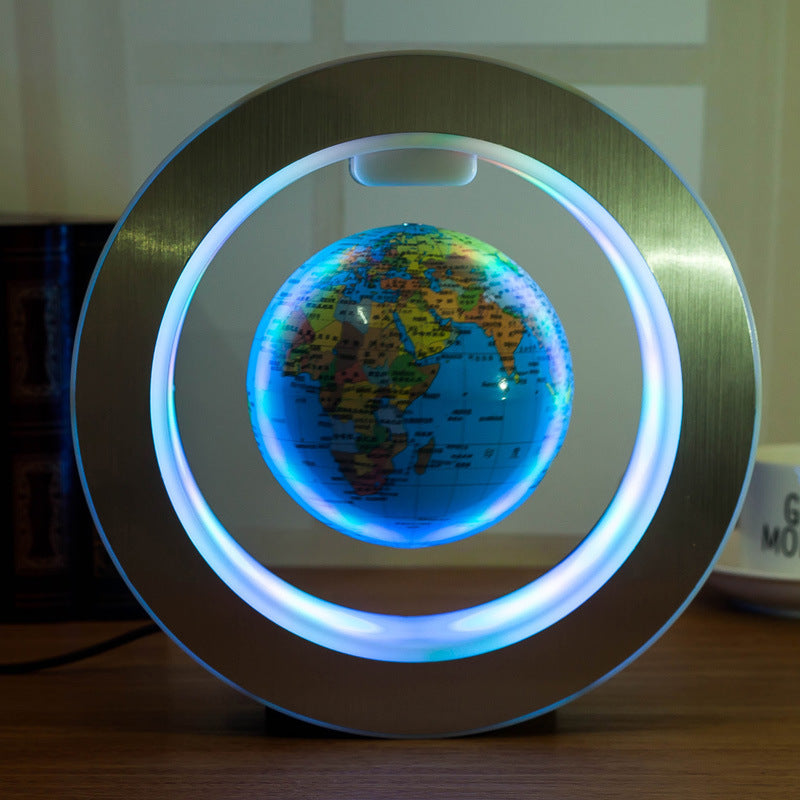 Globo Terráqueo Flotante LED con Levitación Magnética | Lámpara Decorativa Anti-Gravedad para Oficina y Hogar