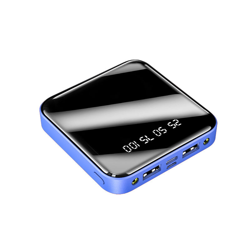 Mini Power Bank 20.000mAh con Pantalla Espejo Digital | Cargador Portátil Compacto Multi-Salida USB