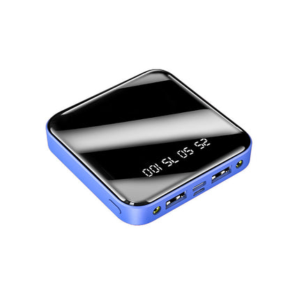 Mini Power Bank 20.000mAh con Pantalla Espejo Digital | Cargador Portátil Compacto Multi-Salida USB