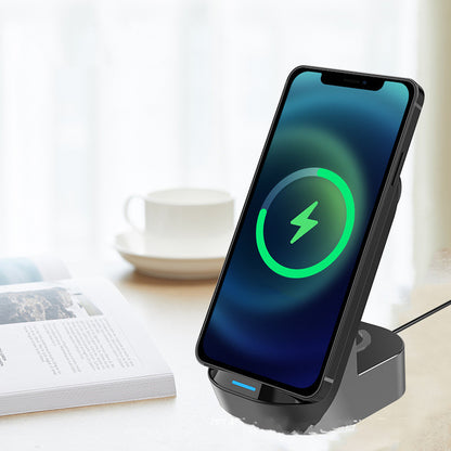 Cargador Inalámbrico 3 en 1 Plegable de 15W | Stand Vertical para Móvil, Watch y Auriculares | Carga Rápida USB-C