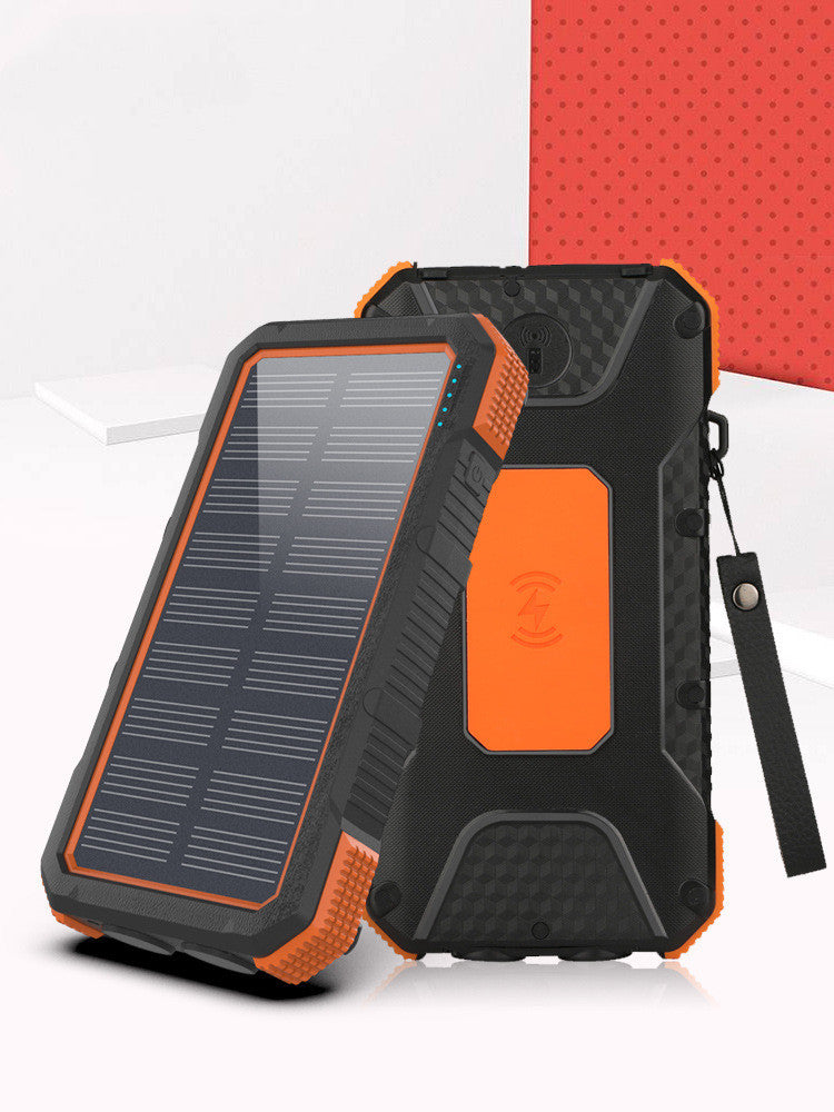Power Bank Solar con Brújula y Carga Rápida | 20,000–26,800 mAh | Batería Externa de Alta Resistencia para Camping y Emergencias