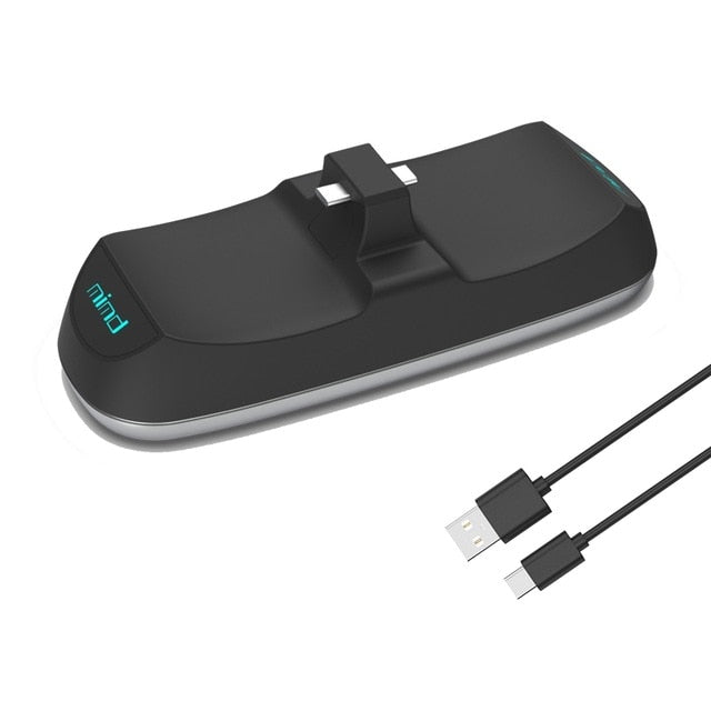 Cargador Dual para Mandos PS5 – Base de Carga Rápida con Indicador LED | Dock Station para Controladores Inalámbricos
