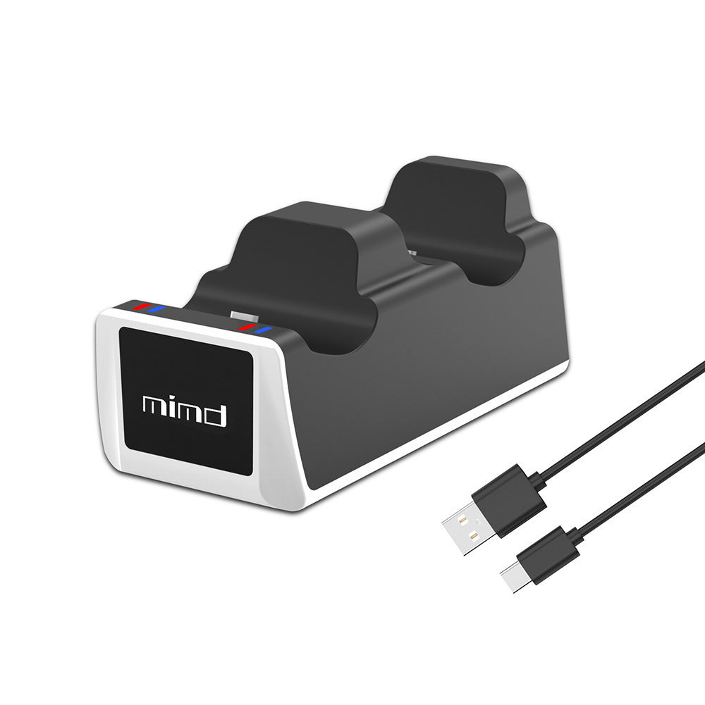 Cargador Dual para Mandos PS5 – Base de Carga Rápida con Indicador LED | Dock Station para Controladores Inalámbricos
