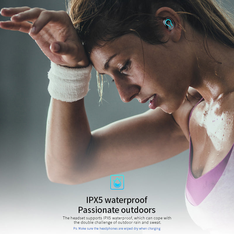 Auriculares Bluetooth TWS HBQ-Q66 – Emparejamiento Automático, Sonido HiFi, Bluetooth 5.0, Cancelación de Ruido CVC6.0 y Estuche 6000mAh