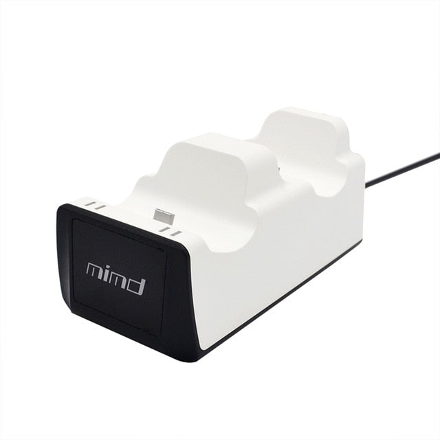 Cargador Dual para Mandos PS5 – Base de Carga Rápida con Indicador LED | Dock Station para Controladores Inalámbricos