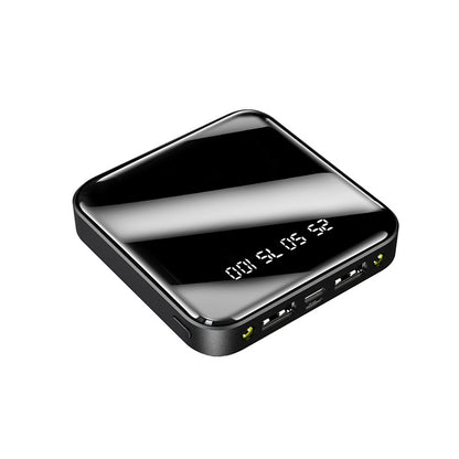 Mini Power Bank 20.000mAh con Pantalla Espejo Digital | Cargador Portátil Compacto Multi-Salida USB