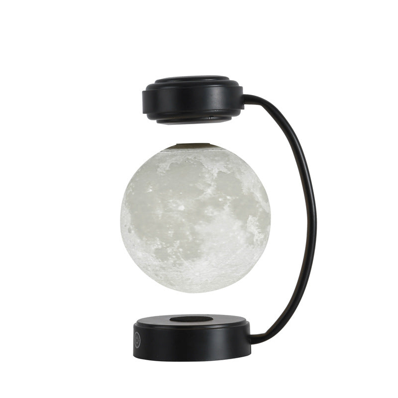 Lámpara 3D Luna LED Levitante – Luz Nocturna Magnética Flotante y Giratoria | Decoración Moderna para Hogar, Oficina y Librerías