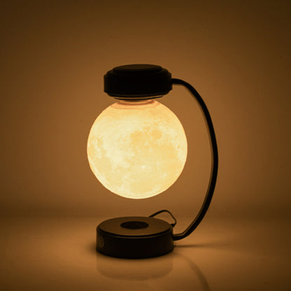 Lámpara 3D Luna LED Levitante – Luz Nocturna Magnética Flotante y Giratoria | Decoración Moderna para Hogar, Oficina y Librerías