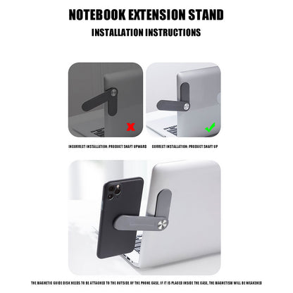 Soporte Lateral Extensible para Móvil – Clip Portátil para Laptop | Bracket Plegable y Ultraligero