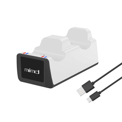 Cargador Dual para Mandos PS5 – Base de Carga Rápida con Indicador LED | Dock Station para Controladores Inalámbricos