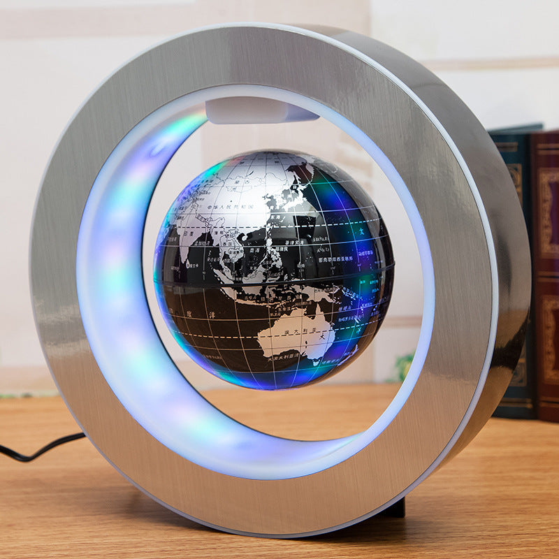Globo Terráqueo Flotante LED con Levitación Magnética | Lámpara Decorativa Anti-Gravedad para Oficina y Hogar