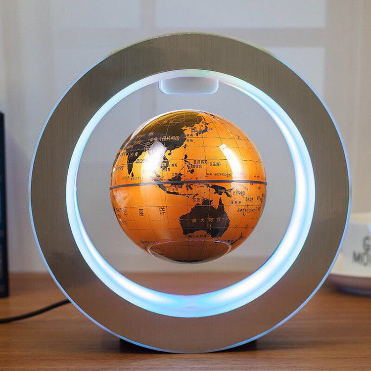 Globo Terráqueo Flotante LED con Levitación Magnética | Lámpara Decorativa Anti-Gravedad para Oficina y Hogar