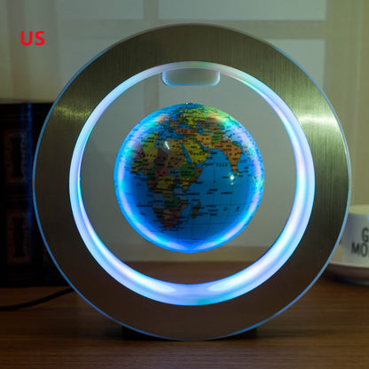 Globo Terráqueo Flotante LED con Levitación Magnética | Lámpara Decorativa Anti-Gravedad para Oficina y Hogar