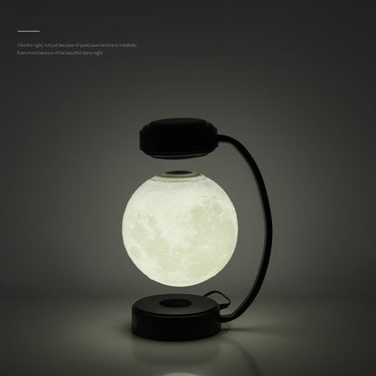 Lámpara 3D Luna LED Levitante – Luz Nocturna Magnética Flotante y Giratoria | Decoración Moderna para Hogar, Oficina y Librerías