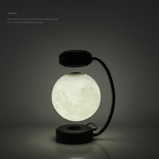 Lámpara 3D Luna LED Levitante – Luz Nocturna Magnética Flotante y Giratoria | Decoración Moderna para Hogar, Oficina y Librerías