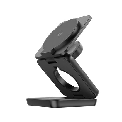 Soporte Magnético Plegable con Cargador Inalámbrico 15W – Carga Rápida QC3.0 para Smartphone