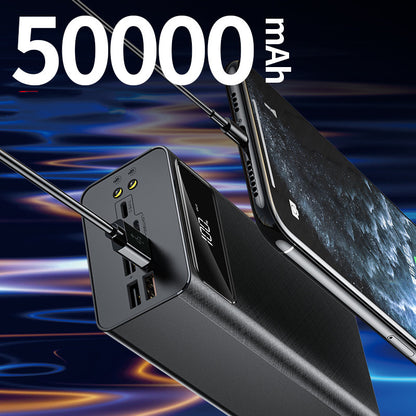 Power Bank da 50.000 mAh con display digitale | Batteria esterna ad alta capacità e ricarica rapida – Ultra potente
